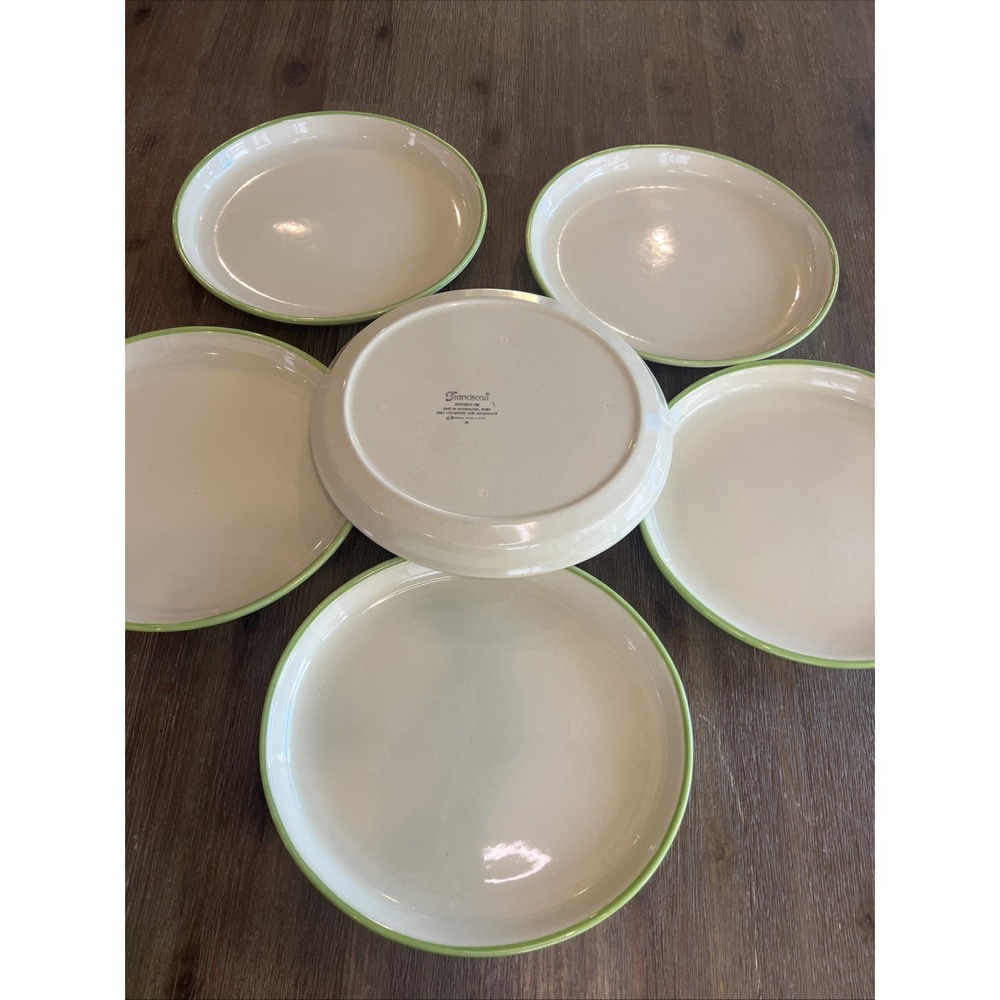 Vintage70s Franciscan Dinnerware 12.5" Platter Set6 Kitchenware Retro Housewares